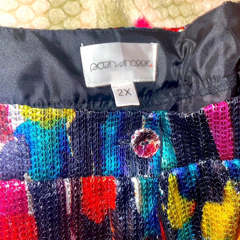 Posh Shoppe sequin pant suit 2x
